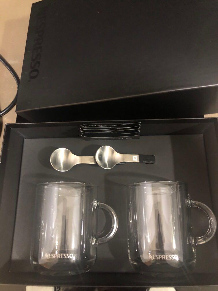 Nespresso Glass Cups, Furniture & Home Living, Kitchenware & Tableware