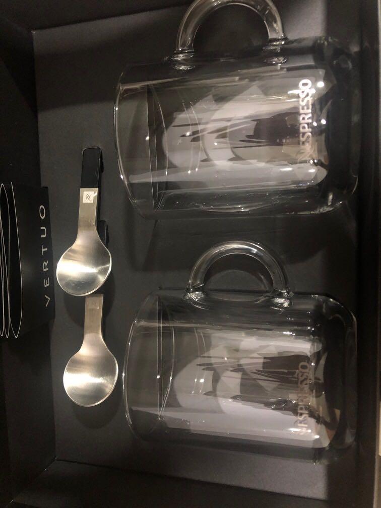 Nespresso Glass Cups, Furniture & Home Living, Kitchenware & Tableware