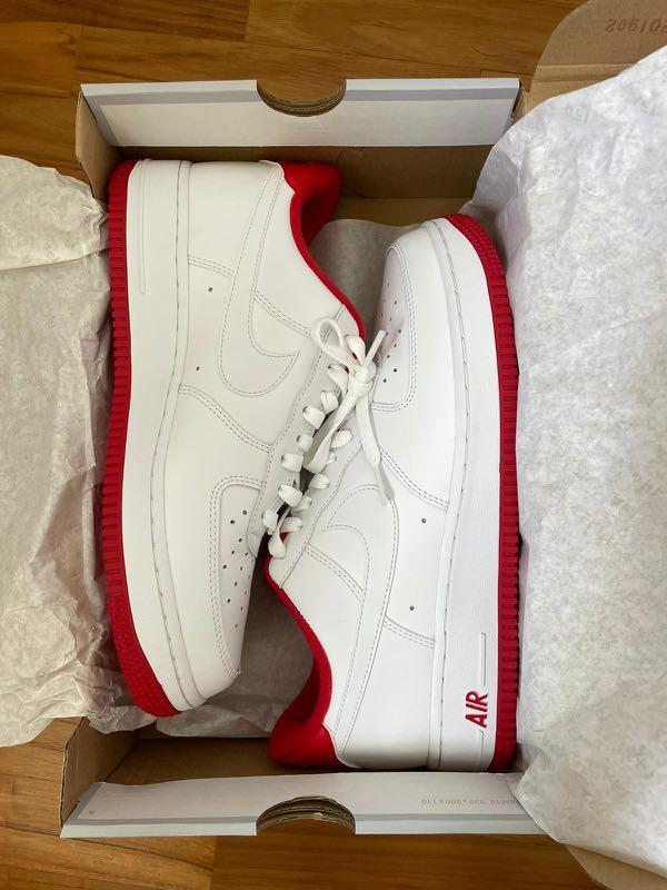 Red and hotsell white air force