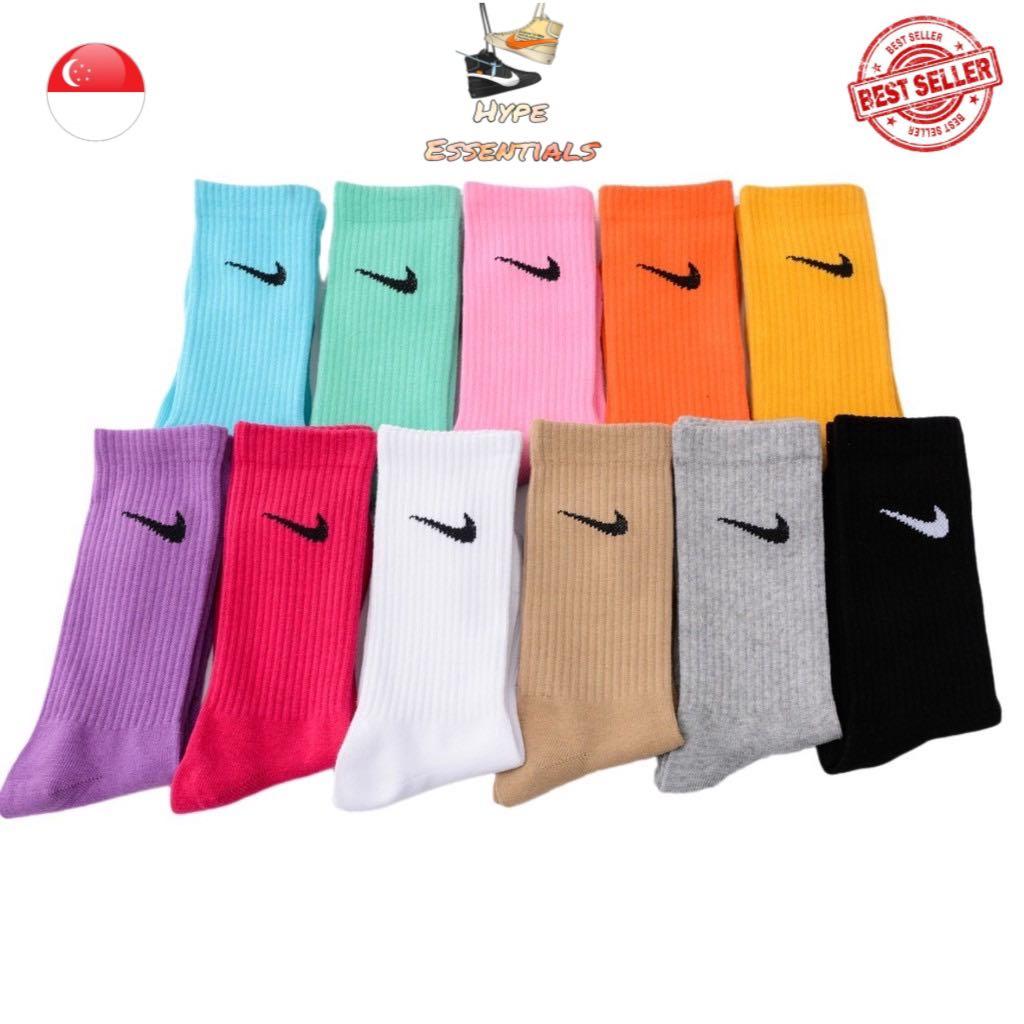 Nike Multi Colour Long Socks Men s Fashion Watches Accessories Socks on Carousell
