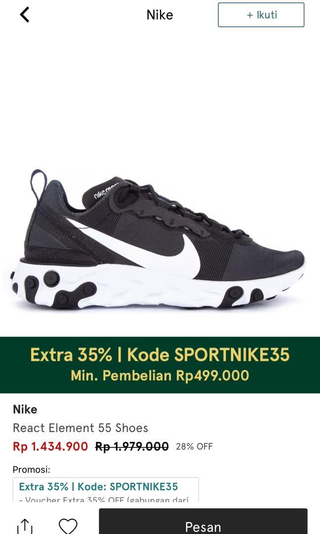 Harga sepatu nike react element 55 2025