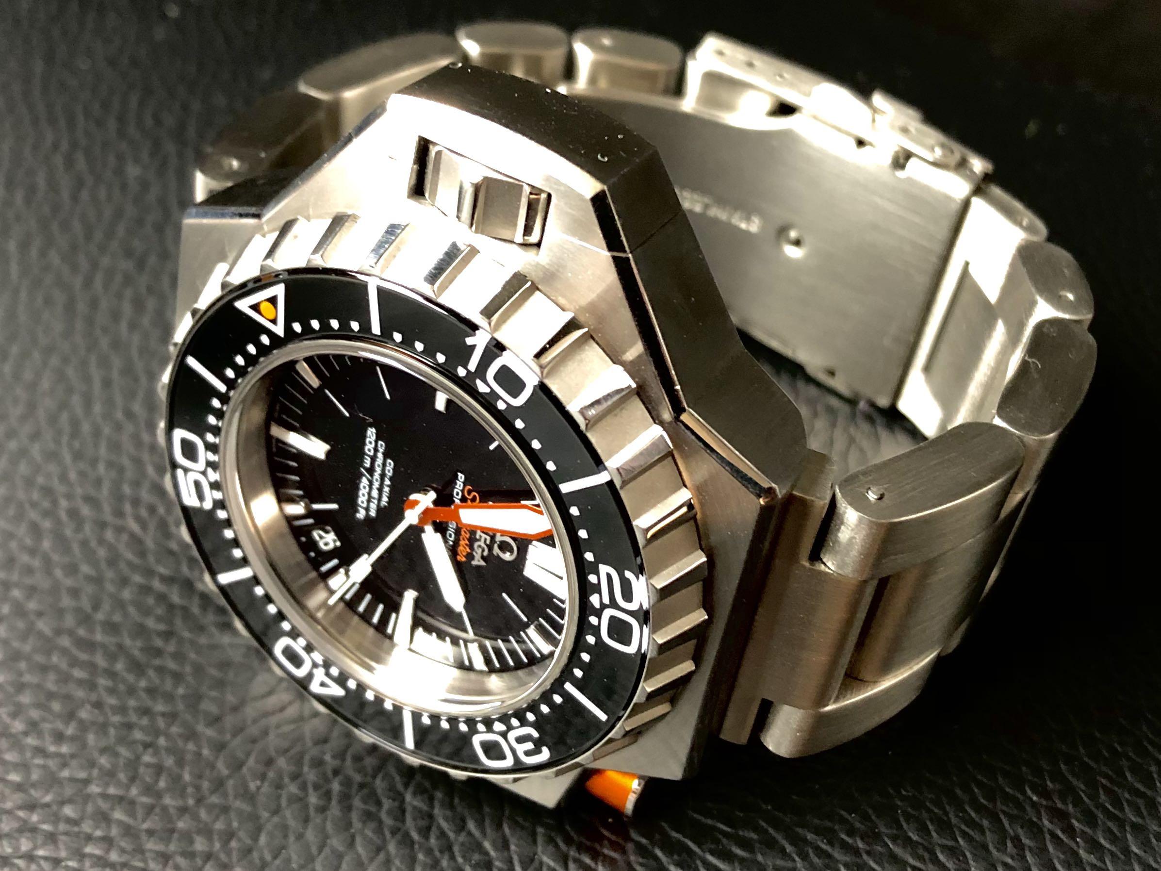 Omega Ploprof Seamaster 1200m dive diver watch fat oyster bracelet also fit  Helson Sharkmaster Ocean7 Ocean 7 LM-7 Professional 24mm bracelet strap,  Men's Fashion, Watches & Accessories, Watches on Carousell