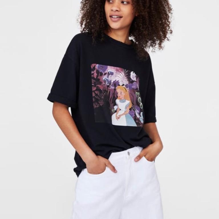 Alice in wonderland t shirt zara hotsell