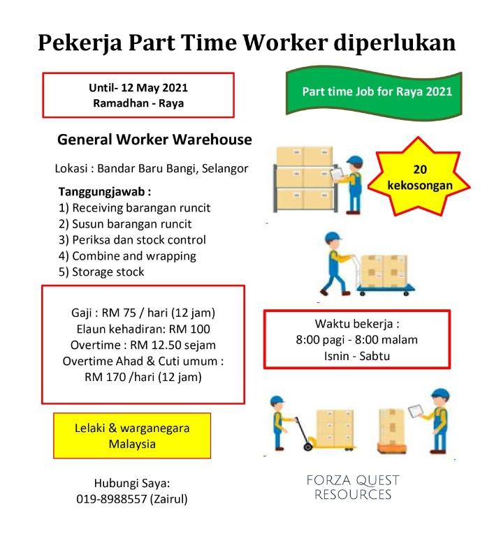 Part Time Until 12 May 2021 Jobs Part Time Warehouse Logistics On Carousell