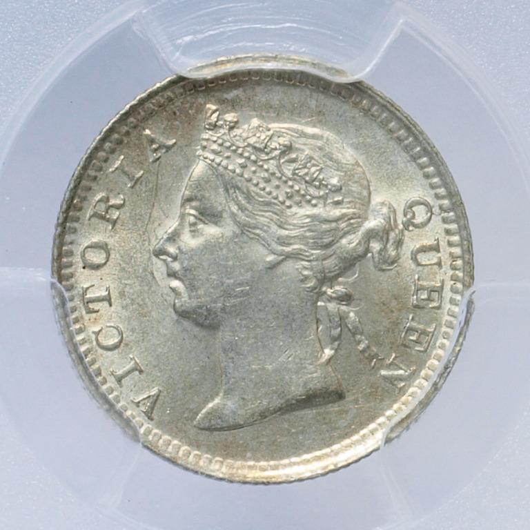 香港一毫 銀貨 1901年 コイン 古銭