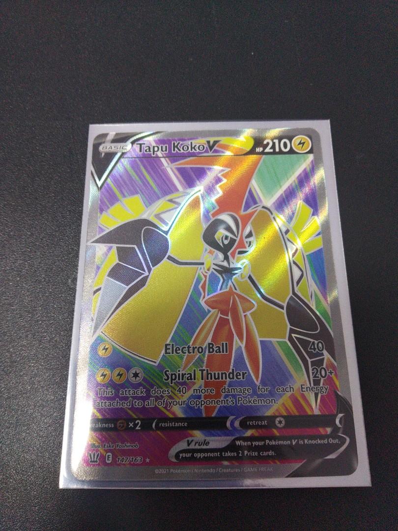  Tapu Koko V - 147/163 - Full Art Ultra Rare - Sword