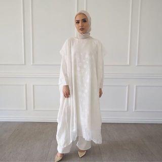 [NO NEGO] Raya Femita Kaftan White - Monday to Friday