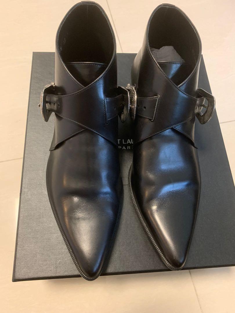 Saint Laurent paris by hedi Slimane western boots Men s Fashion Footwear Boots on Carousell