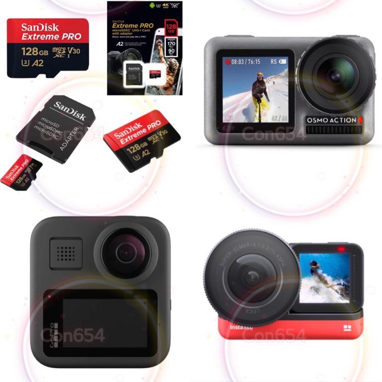 SanDisk Extreme PRO 128GB MicroSD 存儲卡Memory Card for GoPro 