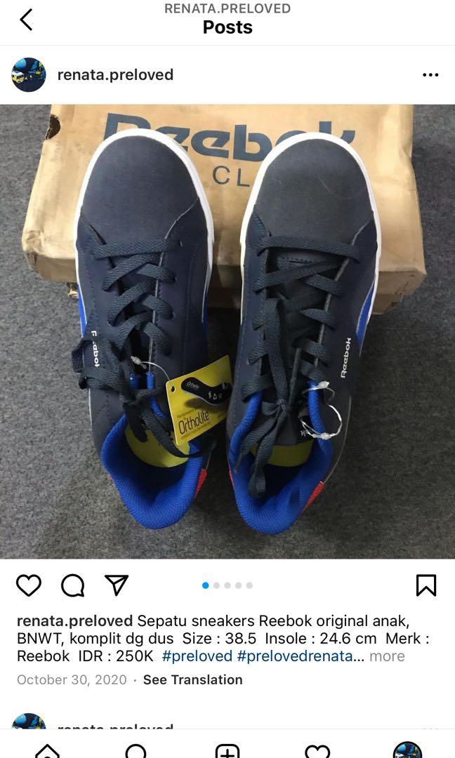 Sepatu sneakers Reebok original, Bayi 