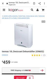 SMART 7L /40sqm Desiccant Dehumidifier with CLOTHES DRYING FUNCTION Compatible with Alexa