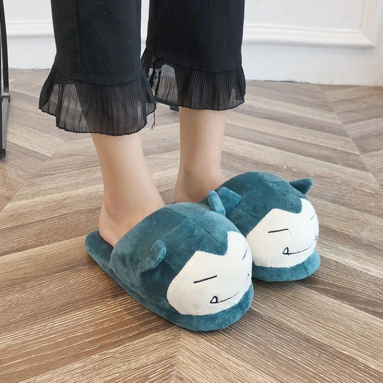 Snorlax Plush Bedroom Slippers