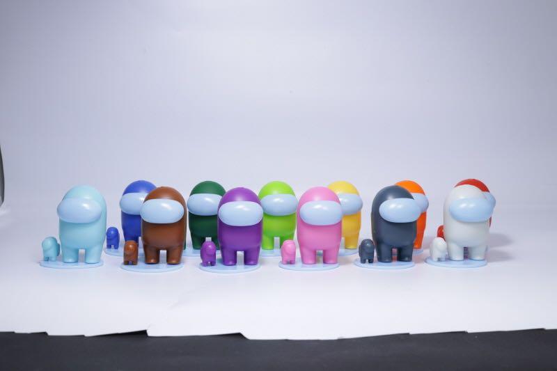 Space Crewman figures (Category: Designer & Blind Box Toys) located in Cebu City. Submitted by asiantea (Listing ID 1083901768, Image 2). Description: Available in 12 Colors not affiliated with the Among Us official merch..