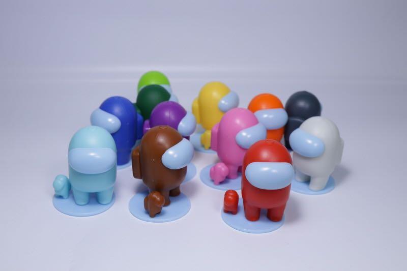 Space Crewman figures (Category: Designer & Blind Box Toys) located in Cebu City. Submitted by asiantea (Listing ID 1083901768, Image 1). Description: Available in 12 Colors not affiliated with the Among Us official merch..