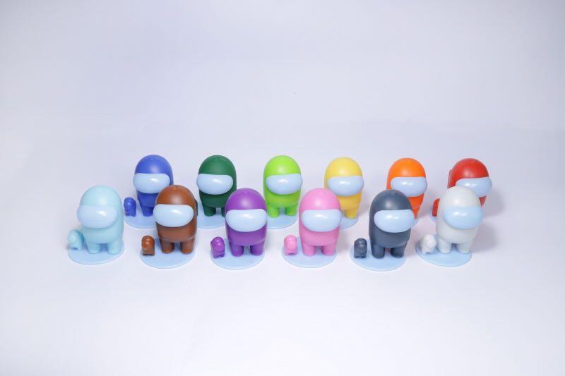 Space Crewman figures (Category: Designer & Blind Box Toys) located in Cebu City. Submitted by asiantea (Listing ID 1083901768, Image 3). Description: Available in 12 Colors not affiliated with the Among Us official merch..
