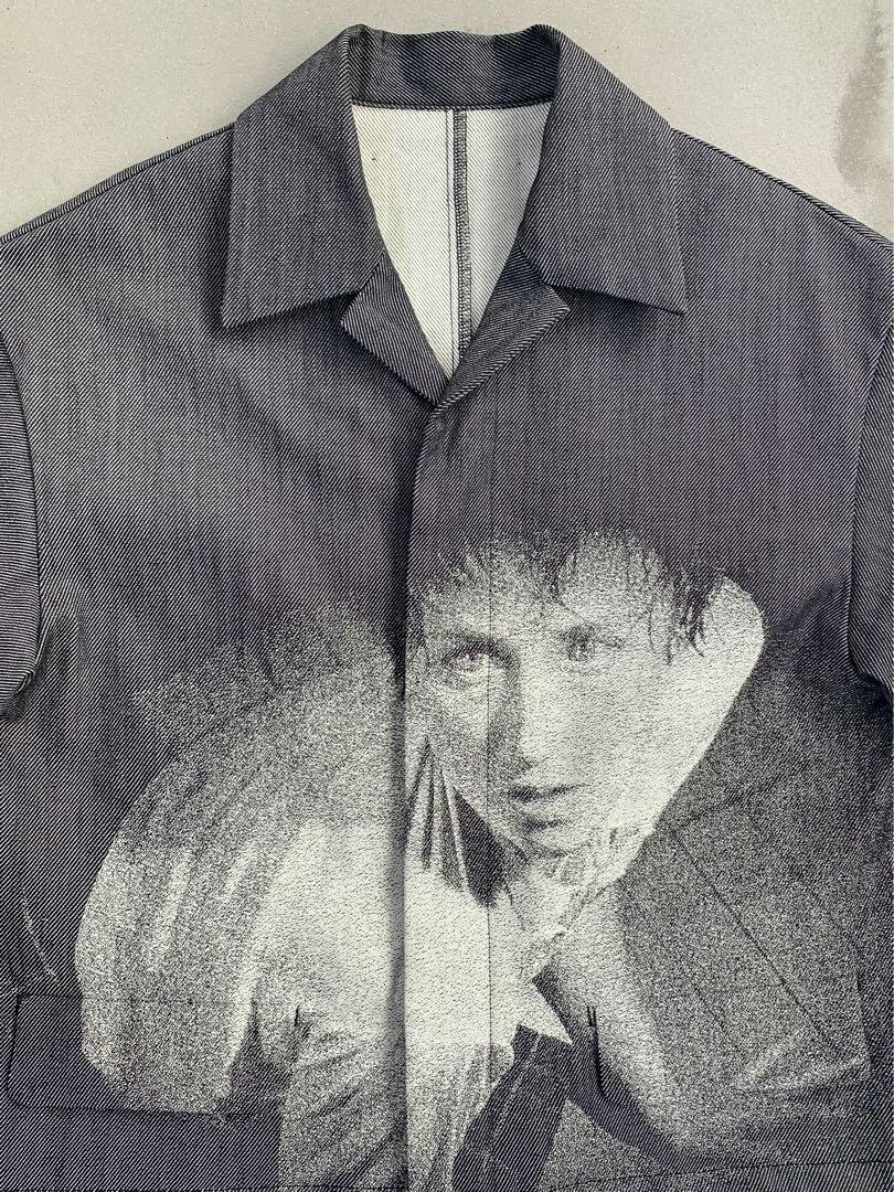 SS20 Undercover Cindy Sherman Camp Collar Printed Denim Shirt