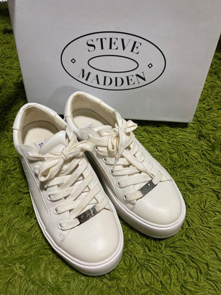 Steve Madden white blade sneakers with platform Women s Fashion
