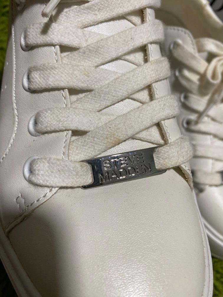 White steve madden platform sneakers online