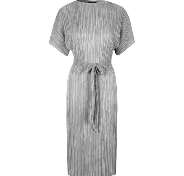Topshop pleated midi dress cheap