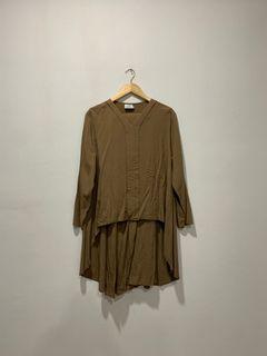 Umma Hi-lo Kebaya in Khaki