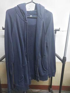 Uniqlo Navy Blue Jacket (Women's XL)