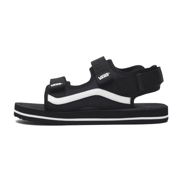 Black store vans sandals