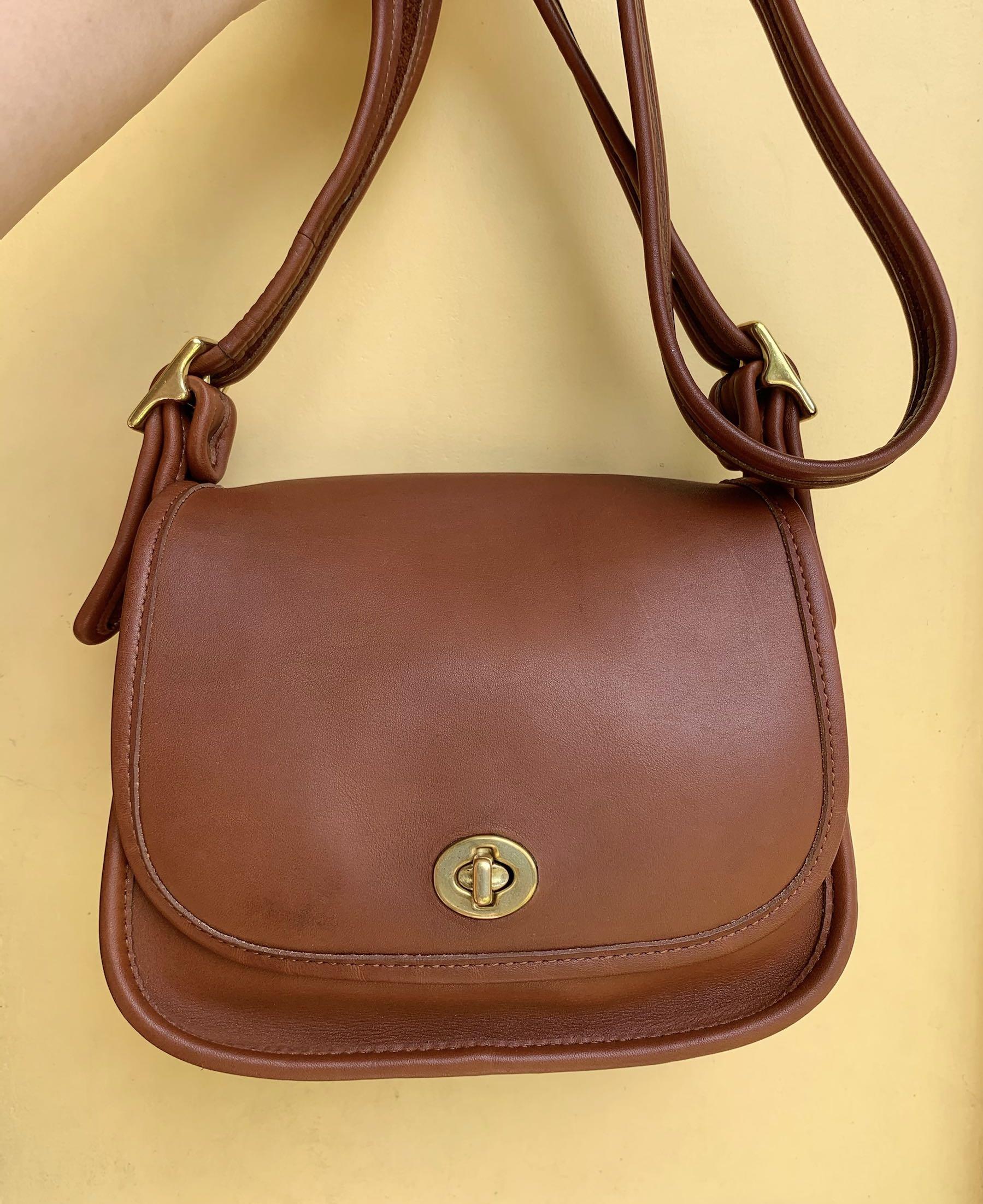 vintage coach tan crossbody