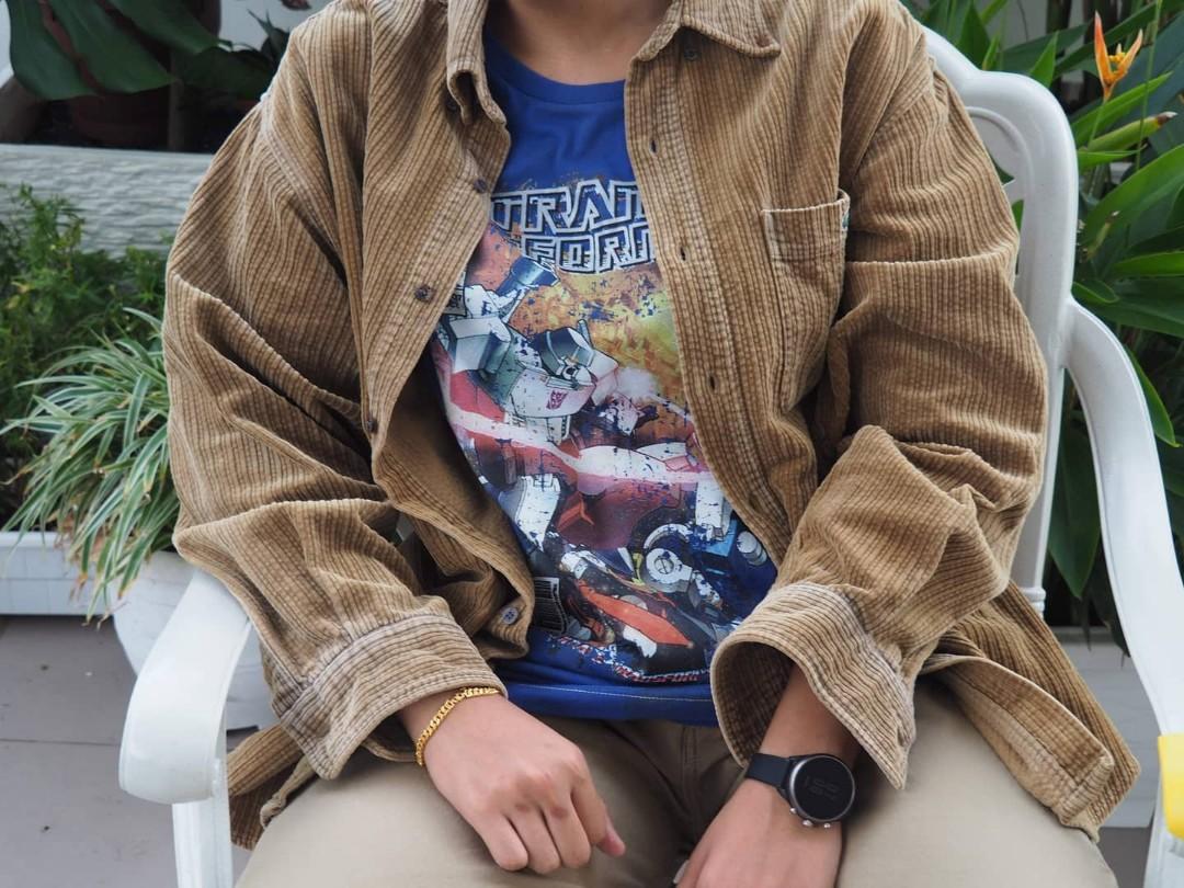 Vintage Lacoste Corduroy Jacket Men s Fashion Coats Jackets and Outerwear on Carousell