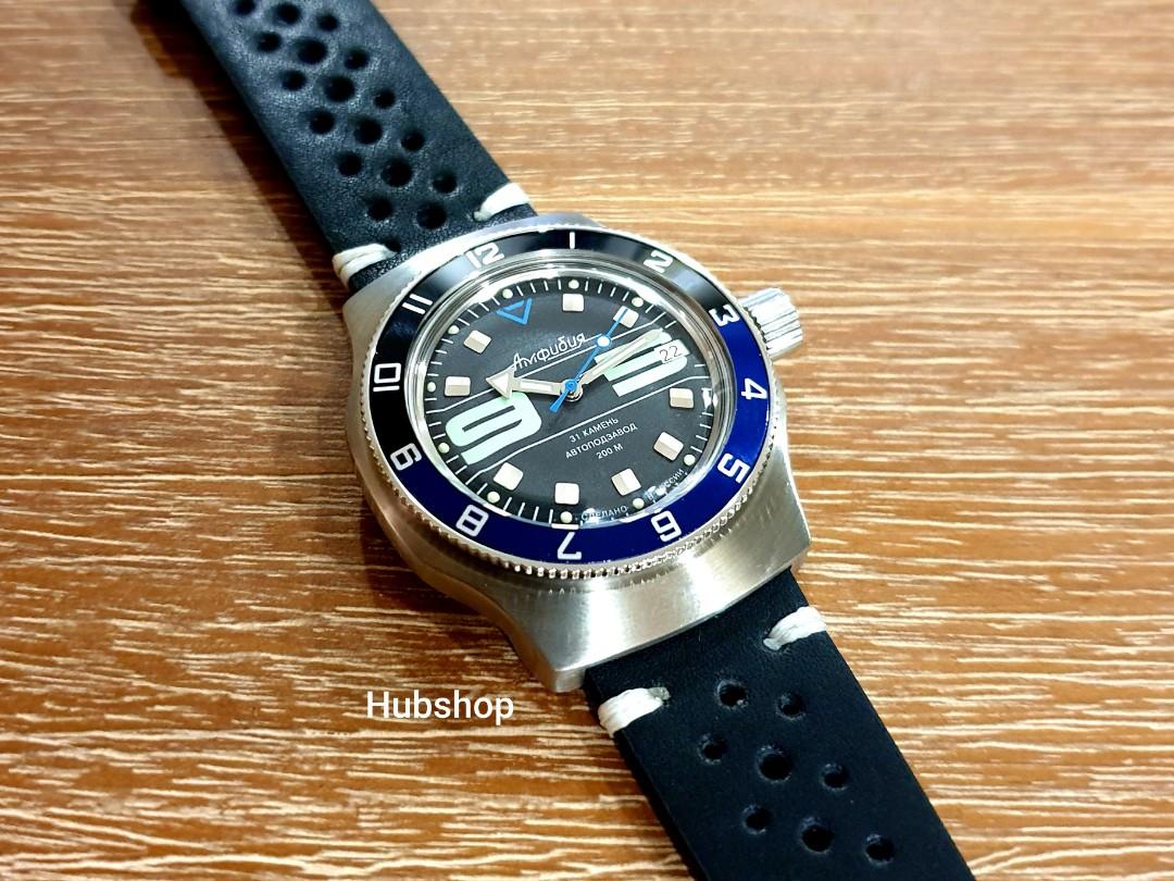 Vostok Amphibia Automatic Watch 200M WR. 25/- for Batman bezel and 