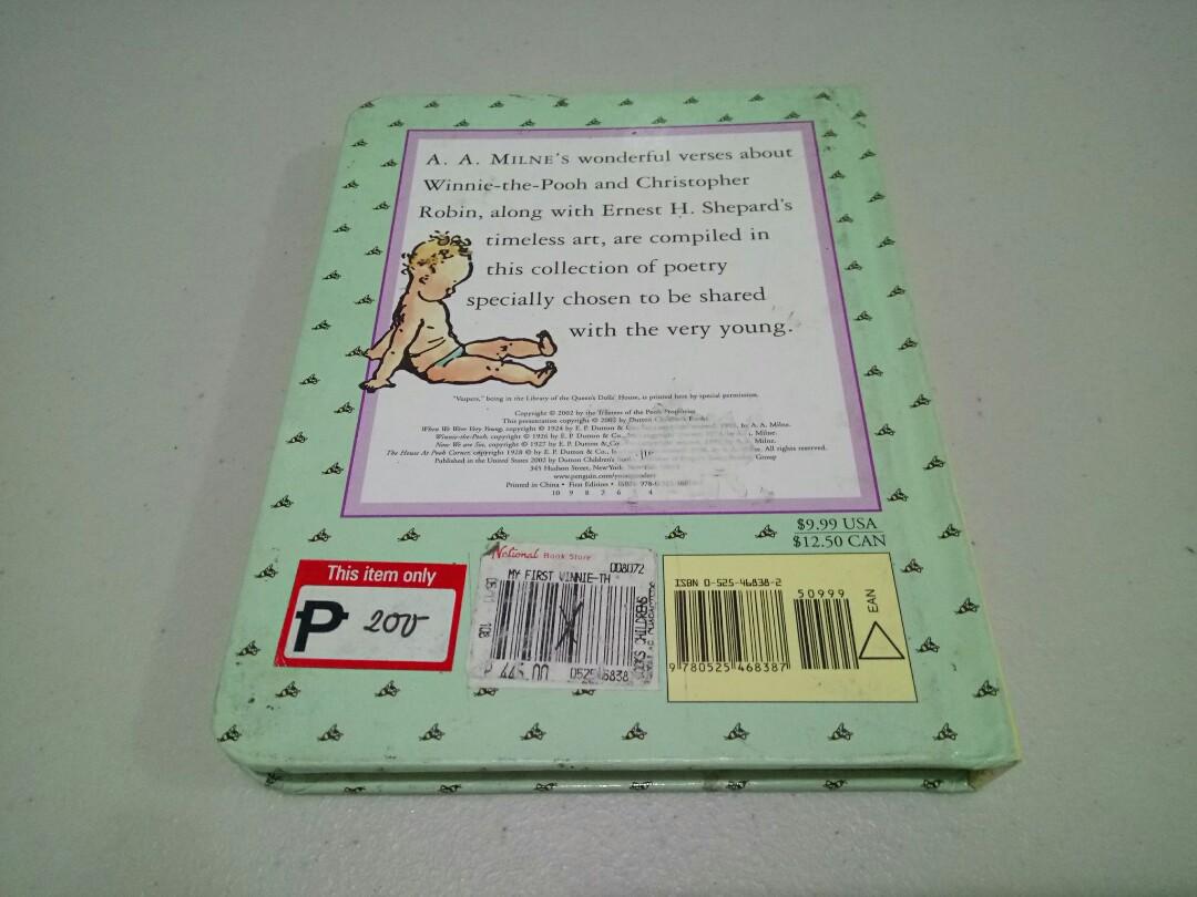Winnie the Pooh Board Books (Category: Children's Books) located in Manila. Submitted by ameri8 (Listing ID 1083981114, Image 2). Description: 100 for the 2 books.