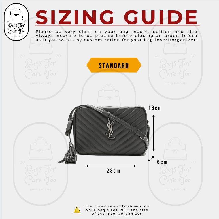 YSL Lou Camera Bag Organizer Felt Bag In Bag