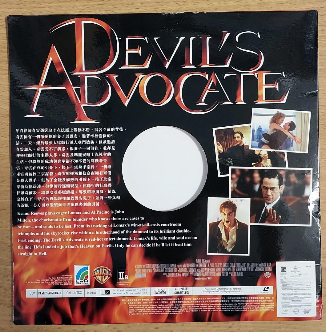中古LD ERA-08-98 追魂交易Devil's Advocate Dvd 奇洛李維斯Keanu 