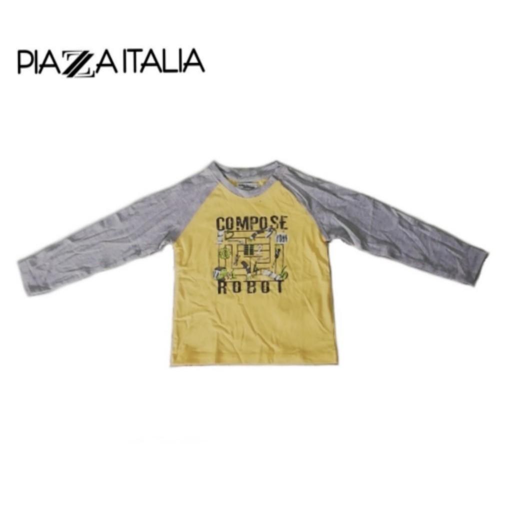 HR117T7A17NE 24 30 Mths PIAZZA ITALIA BABY BOY S ROUND NECK LONG SLEEVE TEE