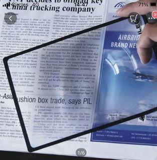 A5 magnifier PVC page
