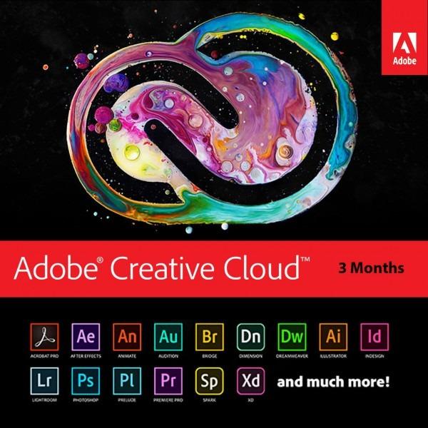Adobe Creative Clouds 3 Months Subscription Voucher Code, Tickets