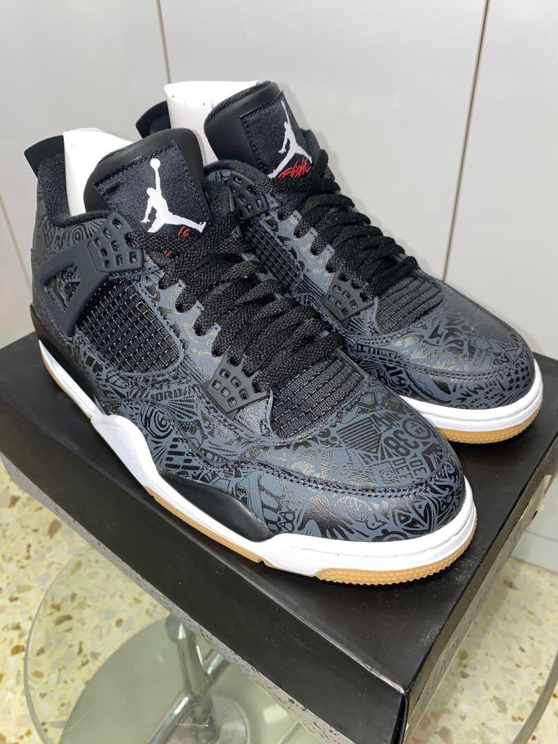 Jordan 4 on sale black and gum