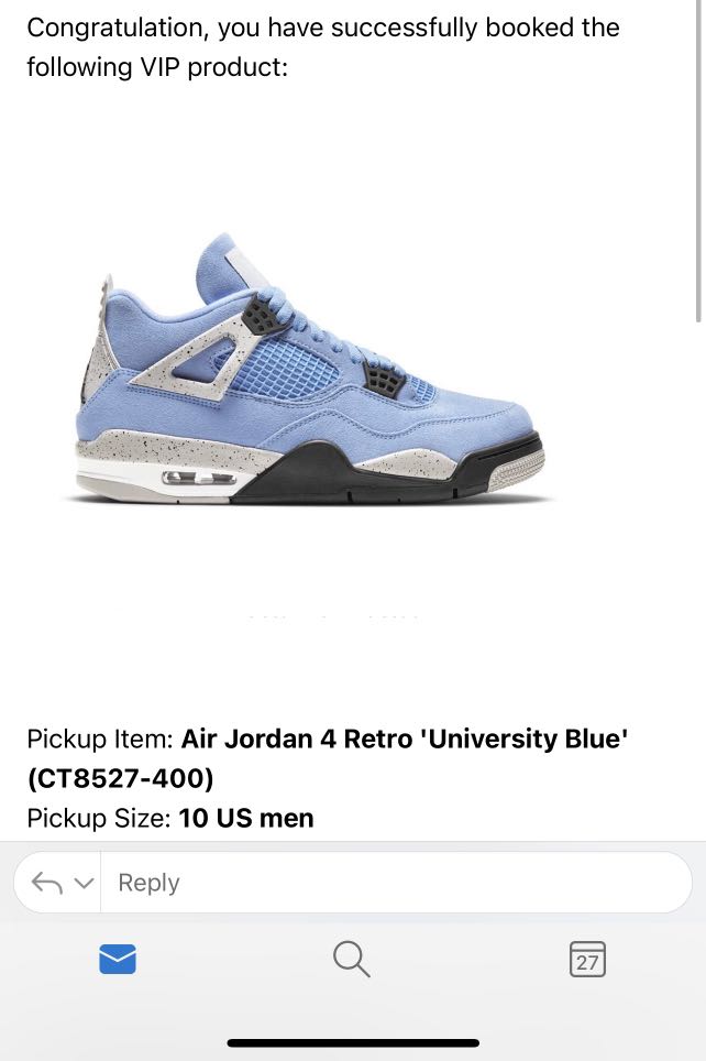 nike air jordan 4 university blue stockx