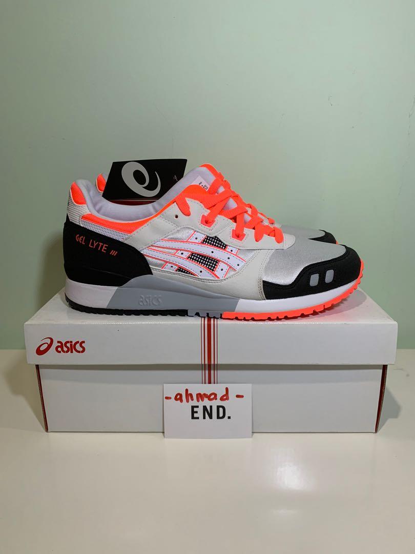 UK 9 Asics GEL LYTE III OG White Flash Coral Men s Fashion