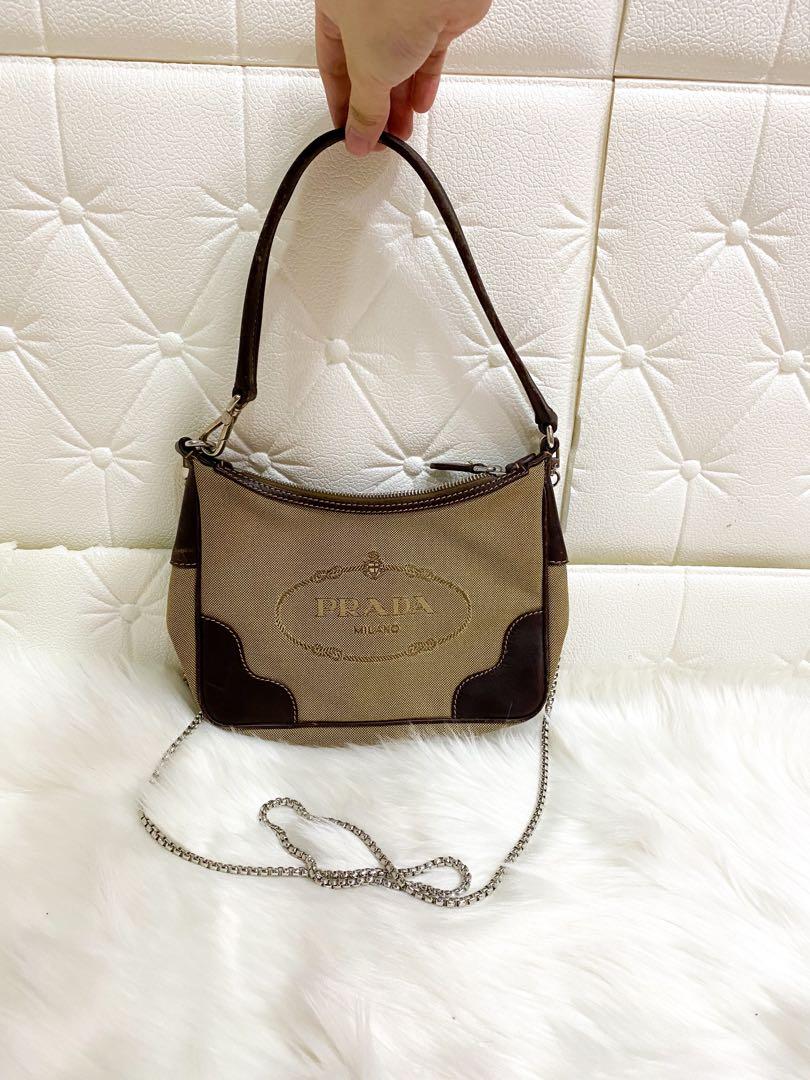 Prada discount pochette beige