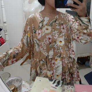 Blouse Nude Floral