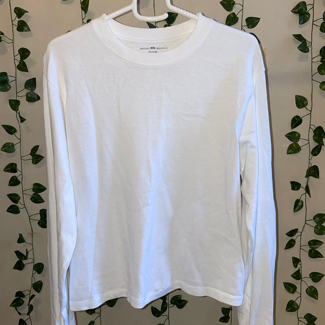 Brandy melville mckenna lace long sleeve top in white, Women's Fashion, Tops,  Longsleeves on Carousell