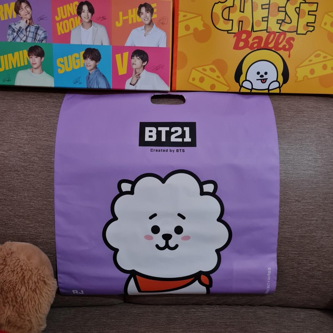 BT21 LINE FRIENDS BTS OFFICIAL SHOPPING BAG FREEBIE MANG RJ J-HOPE JIN ...