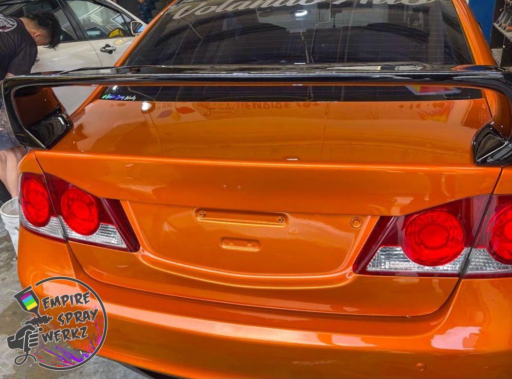 Car Spray Painting Aikka Candy Series Brilliant Orange AK4405, Car