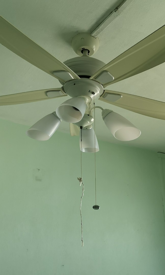 Ceiling fan light, Furniture & Home Living, Lighting & Fans, Fans on