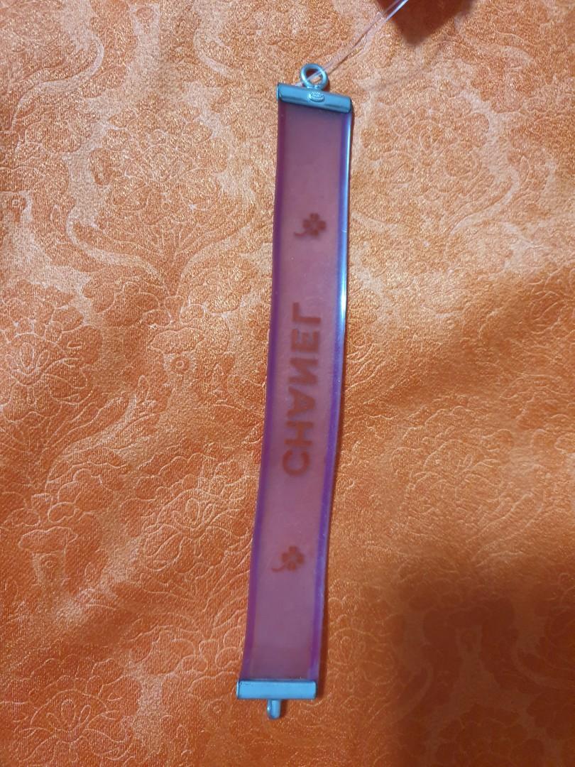 Chanel clover rubber (Category: Luxury Accessories) located in Quezon City. Submitted by ooohlalagin2018 (Listing ID 1084256780, Image 3). Description: Authentic vintage Chanel Rubber Clover Bracelet vintage item ,hard to find Good condition small size chanel adiks grab nyo ito rare items 🙂 sale 🥰.