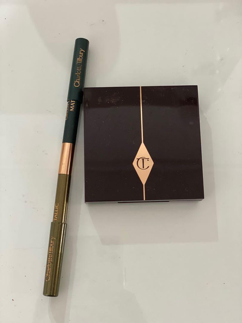 Charlotte Tilbury Luxury Eyeshadow Palette & Eyeliner (Green Lights