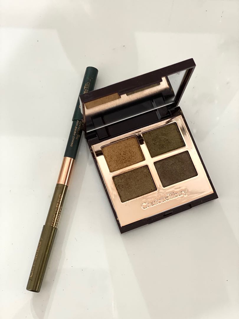 Charlotte Tilbury Luxury Eyeshadow Palette & Eyeliner (Green Lights