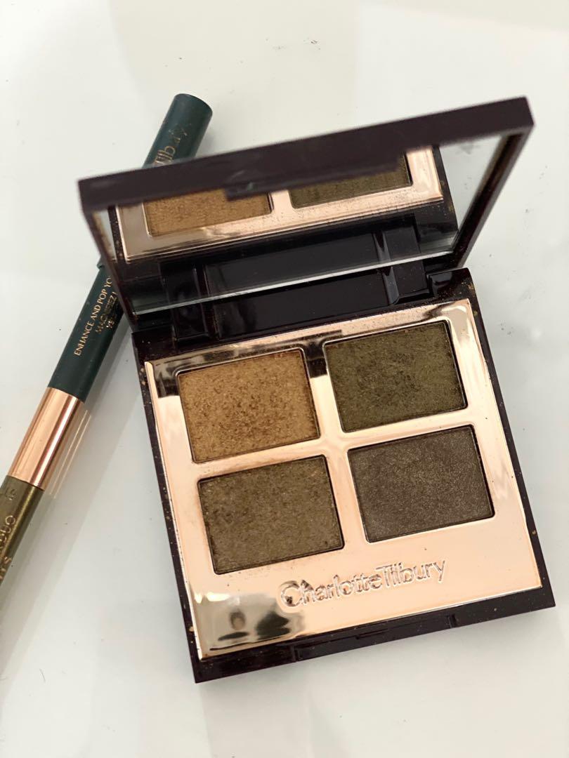 Charlotte Tilbury Luxury Eyeshadow Palette & Eyeliner (Green Lights
