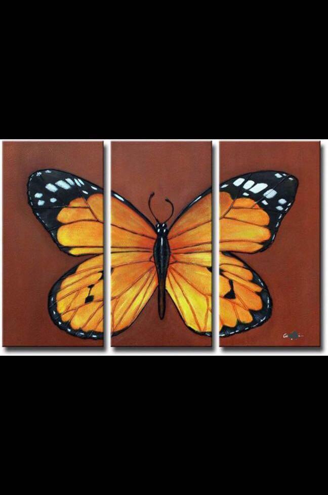 customised butterfly canvas painting,