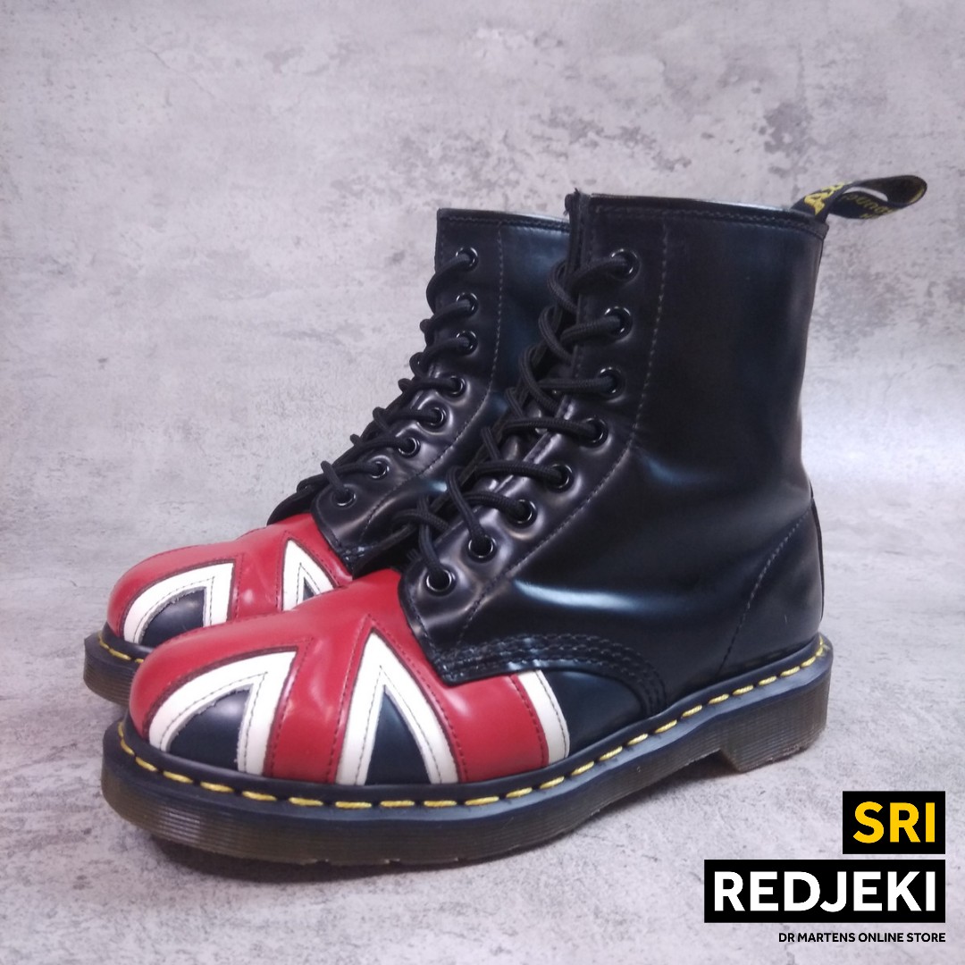 Dr Martens Docmart Union Jack Fesyen Pria Sepatu Sepatu Boot